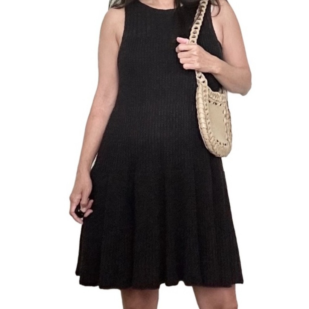 Free People Women’s Chic Brown Knit Sleeveless Dress